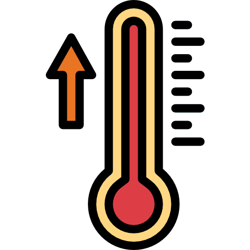 thermometer Smalllikeart Lineal Color icoon
