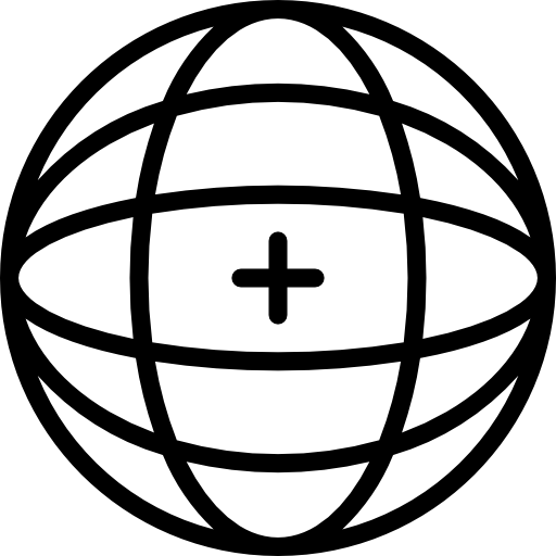 griglia del globo Smalllikeart Lineal icona