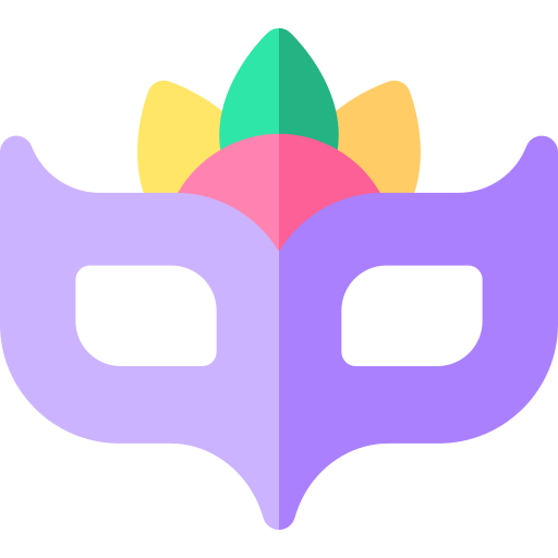 Carnival mask Basic Rounded Flat icon