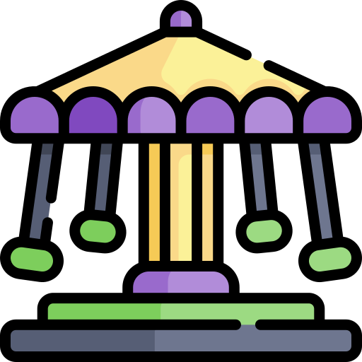 Carousel Kawaii Lineal color icon