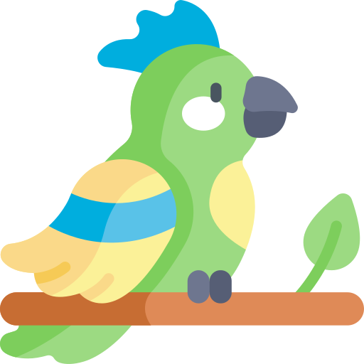 papagei Kawaii Flat icon