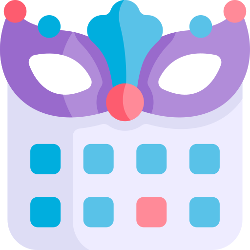 kalendarz Kawaii Flat ikona