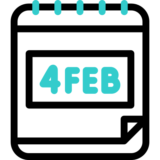 2월 4일 Basic Accent Outline icon