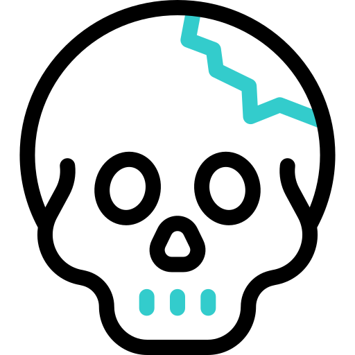 頭蓋骨 Basic Accent Outline icon