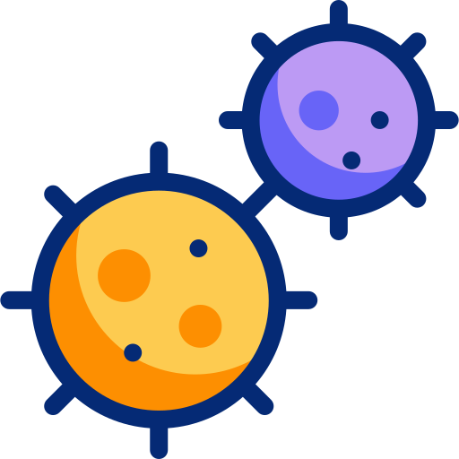 Virus Basic Accent Lineal Color icon