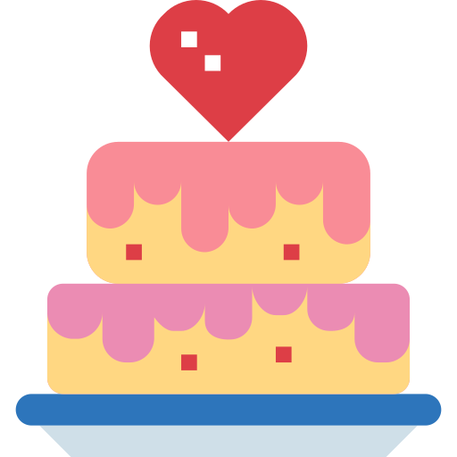 taart Smalllikeart Flat icoon
