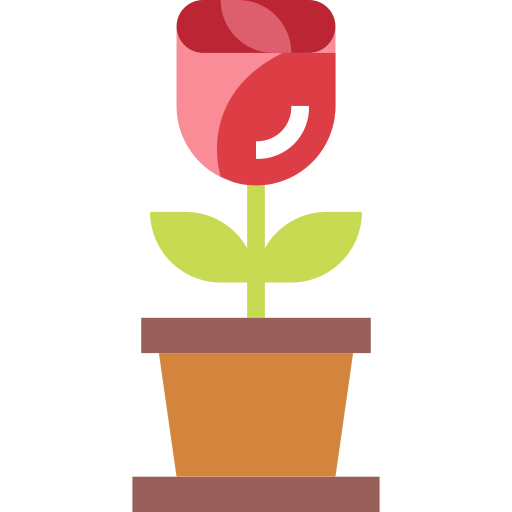 Rose Smalllikeart Flat icon