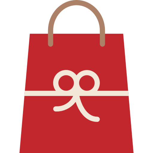bolsa de regalo Iconixar Flat icono