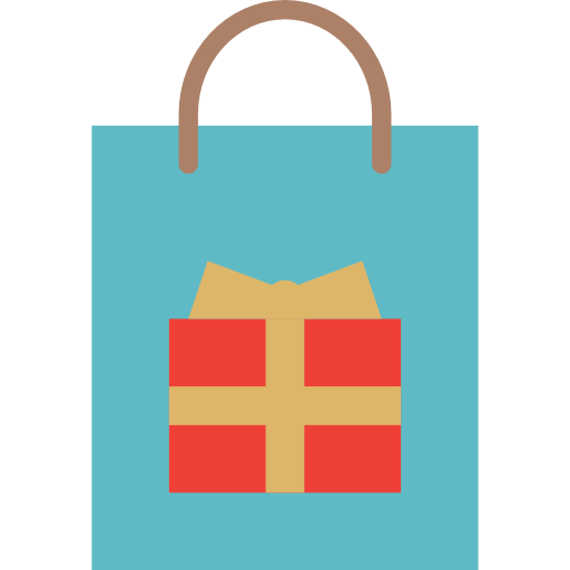 Gift bag Iconixar Flat icon