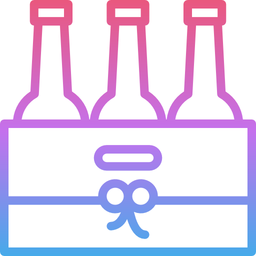caja de cerveza Iconixar Gradient icono
