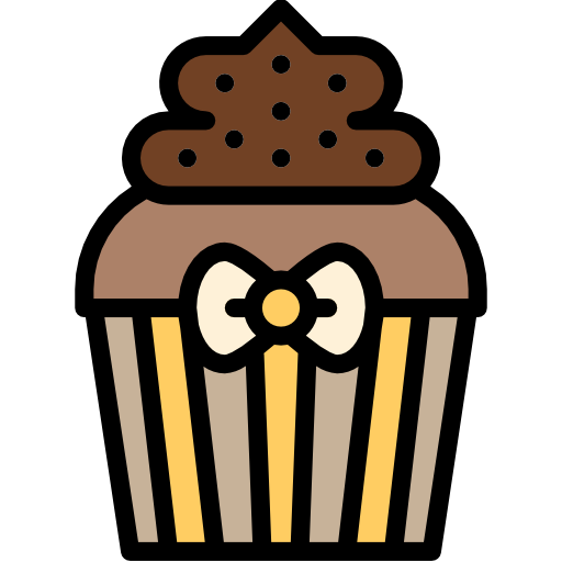 Cupcake Iconixar Lineal Color icon