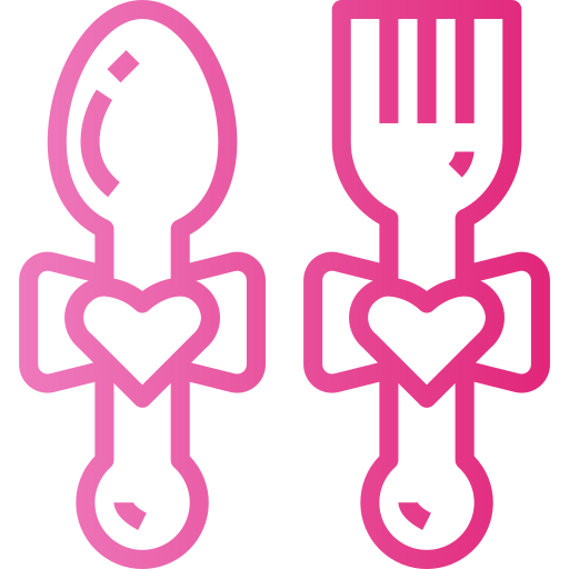 Cutlery Smalllikeart Gradient icon