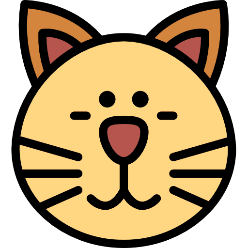 gato Smalllikeart Lineal Color icono