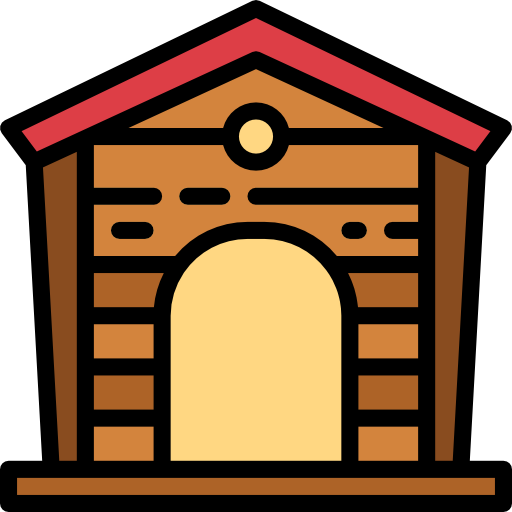 Dog house Smalllikeart Lineal Color icon
