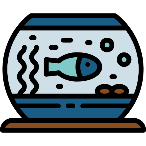 Fishbowl Smalllikeart Lineal Color icon