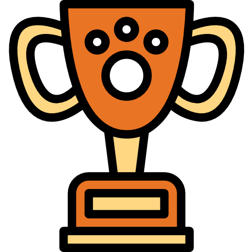 Trophy Smalllikeart Lineal Color icon