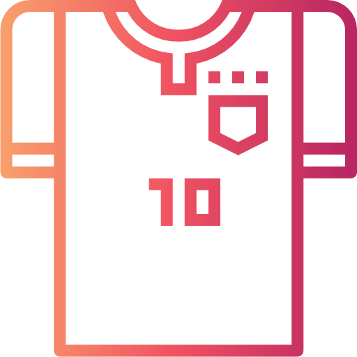 voetbal shirt Smalllikeart Gradient icoon