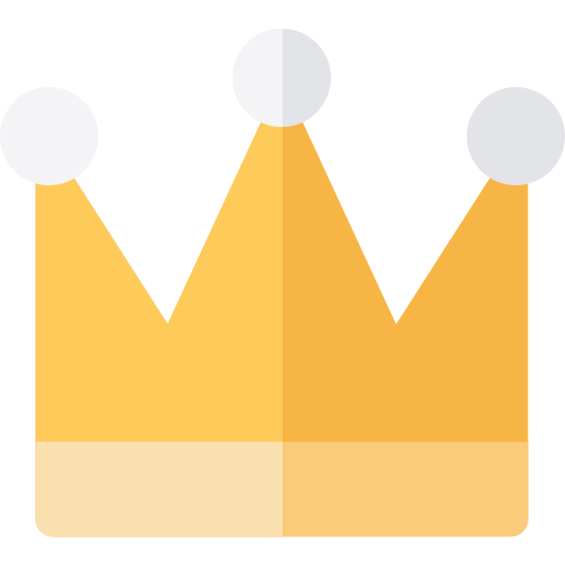 Crown Basic Rounded Flat icon