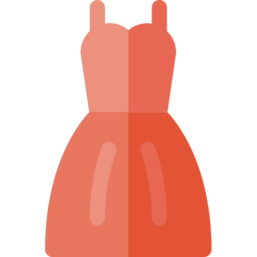 ドレス Basic Rounded Flat icon