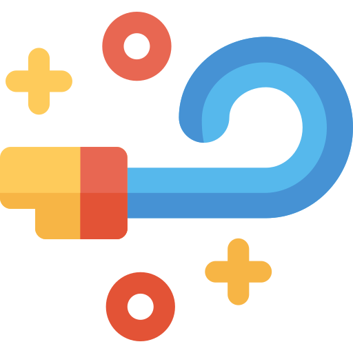 Party blower Basic Rounded Flat icon