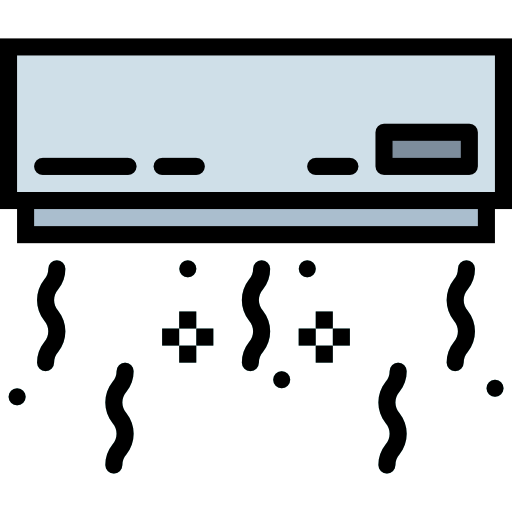 klimaanlage Smalllikeart Lineal Color icon