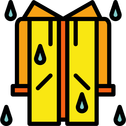 Raincoat Smalllikeart Lineal Color icon