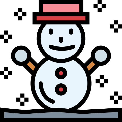 bonhomme de neige Smalllikeart Lineal Color Icône