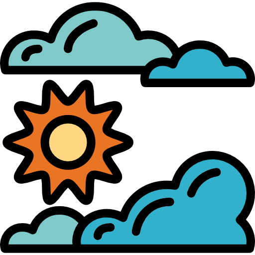 słoneczny Smalllikeart Lineal Color ikona