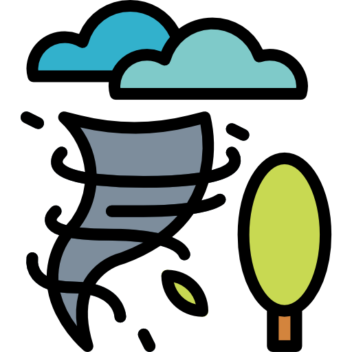 tornado Smalllikeart Lineal Color icono