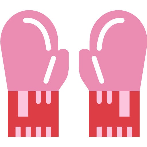 Gloves Smalllikeart Flat icon