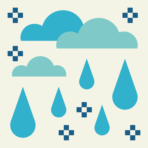 Rain Smalllikeart Flat icon