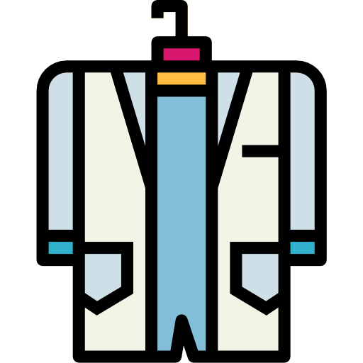 camice da laboratorio Smalllikeart Lineal Color icona