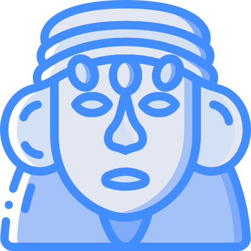 Statue Basic Miscellany Blue icon