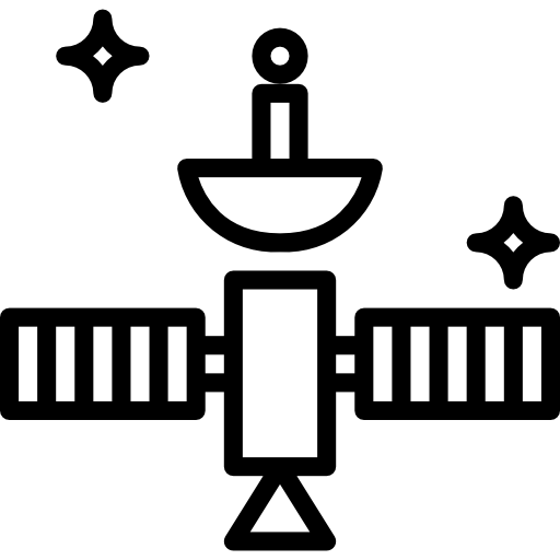 satélite Smalllikeart Lineal icono