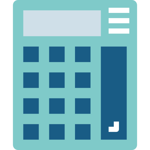 Calculator Smalllikeart Flat icon