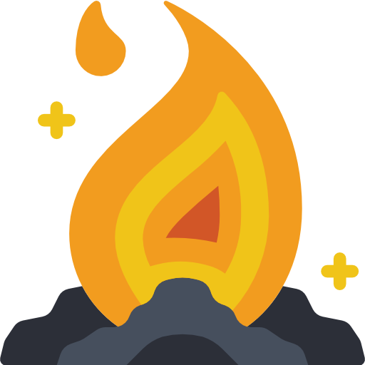 Burning Basic Miscellany Flat icon