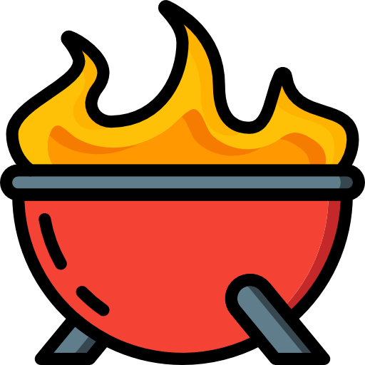 Grill Basic Miscellany Lineal Color icon