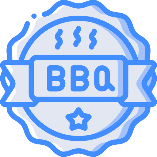 barbecue Basic Miscellany Blue icoon