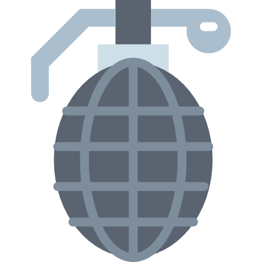 granaat Smalllikeart Flat icoon