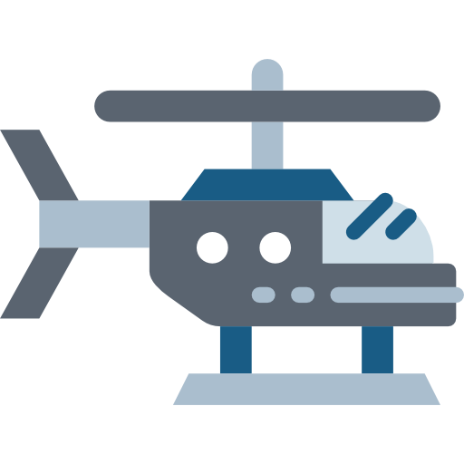 helikopter Smalllikeart Flat icoon