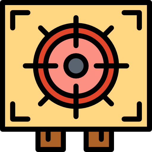 Sniper Smalllikeart Lineal Color icon