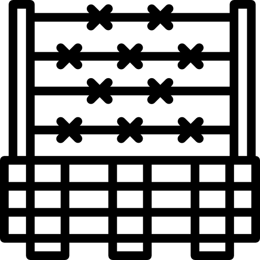 drut kolczasty Smalllikeart Lineal ikona