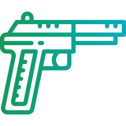 Gun Smalllikeart Gradient icon