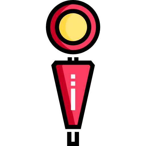 omlaag-indicator Detailed Straight Lineal color icoon