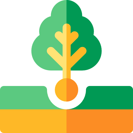 Вырастить дерево Basic Rounded Flat иконка