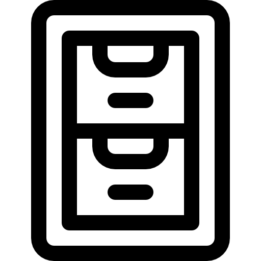 archivi Basic Rounded Lineal icona