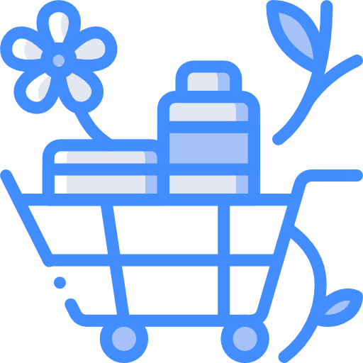 Cart Basic Miscellany Blue icon