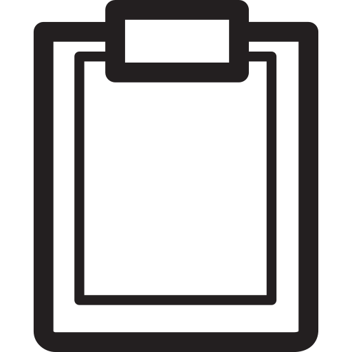 Clipboard Generic outline icon