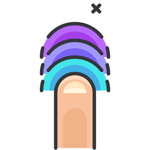 Finger Generic color lineal-color icon
