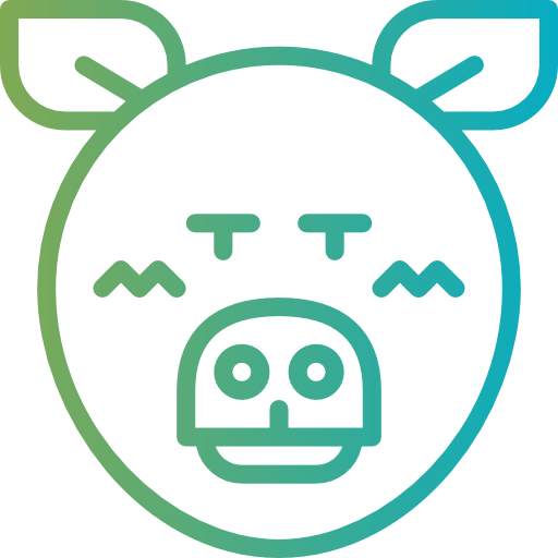 Pig Smalllikeart Gradient icon